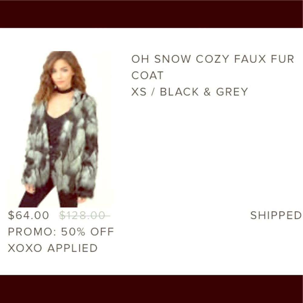 Oh Snow Cozy Faux Fur Coat - Tobi